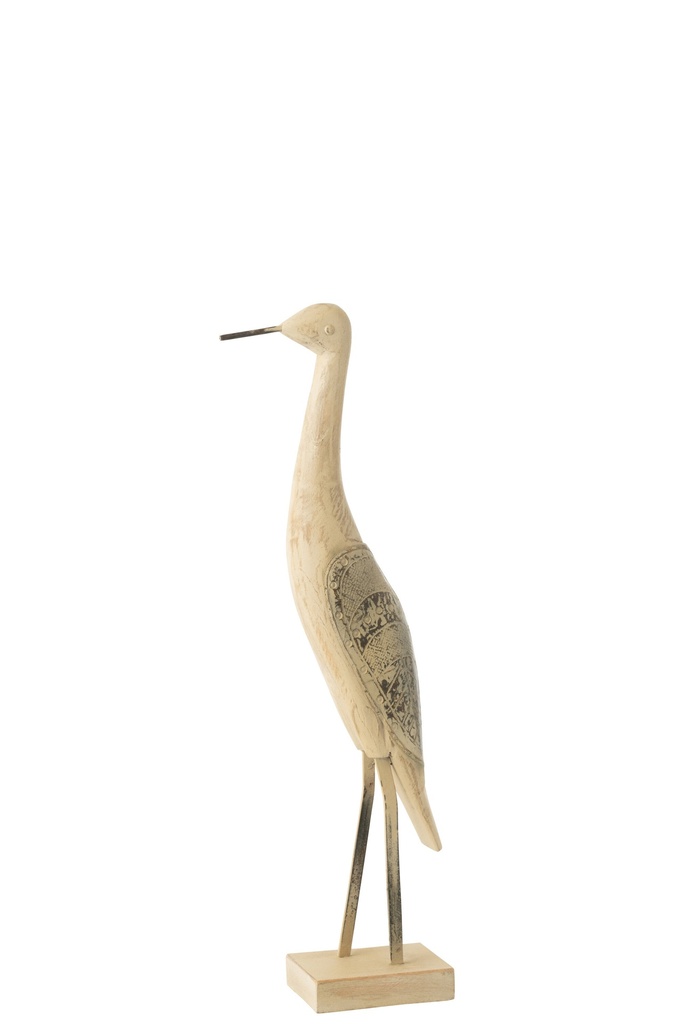 Decoration Bird Mango Wood/Metal Mix