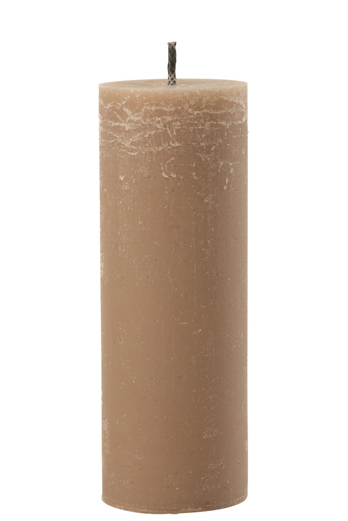 Outdoor Candle Pillar Paraffin Taupe