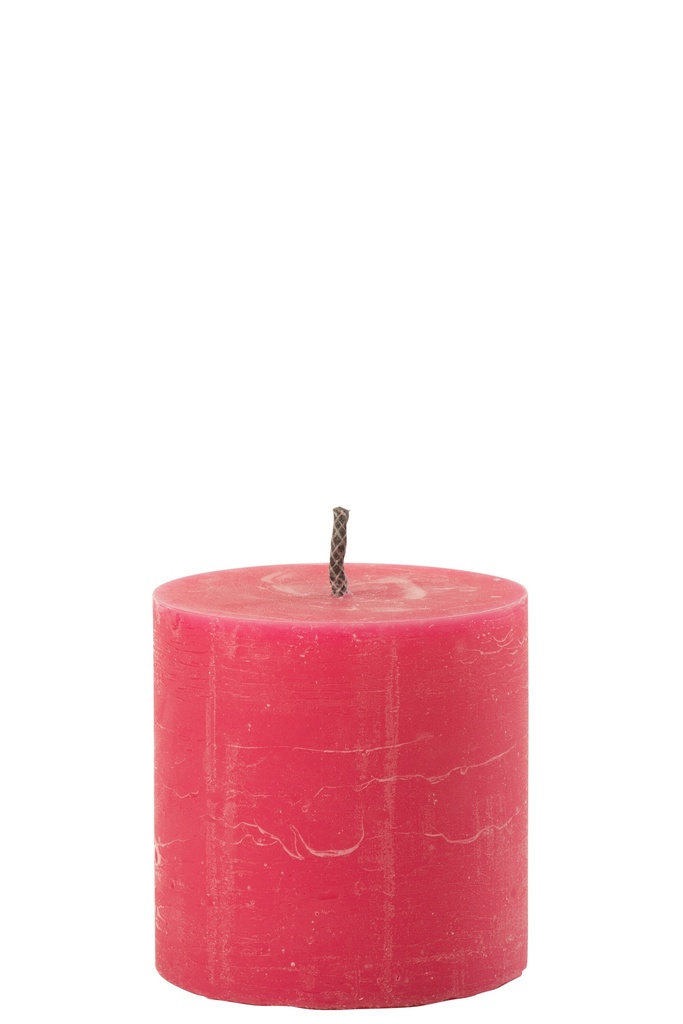 Outdoor Candle Pillar Paraffin Pink