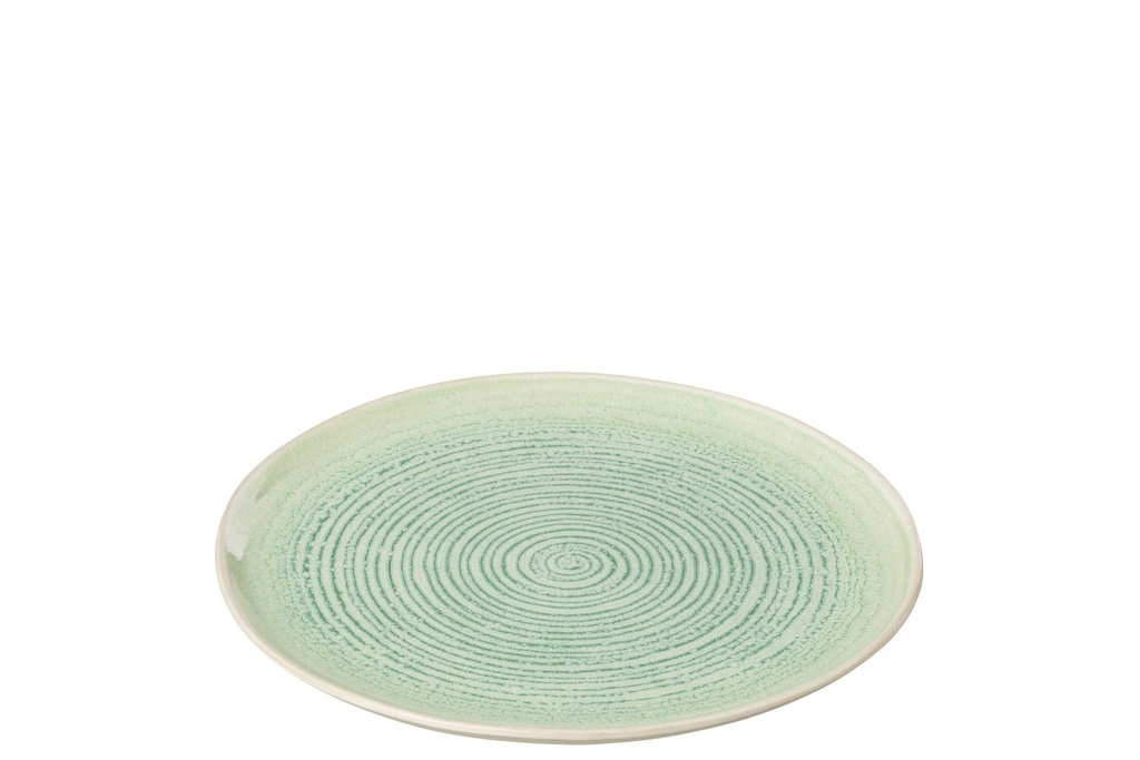 Plate Lara Porcelain Green Small