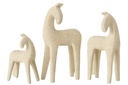 Set Of 3 Horse Modern Resin