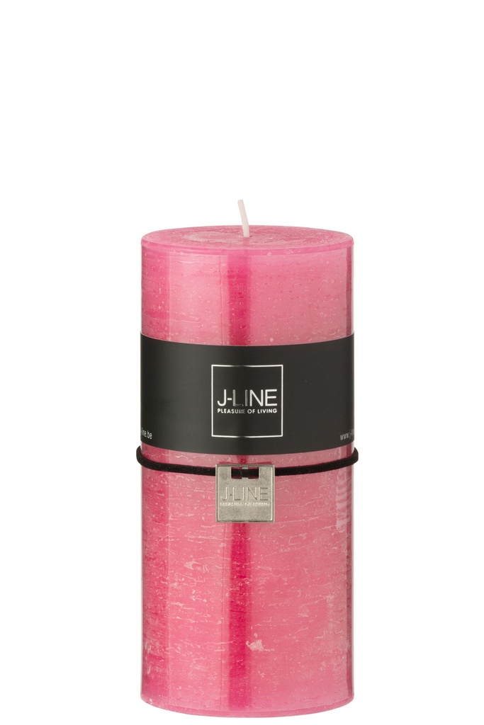 Bougie Cylindrique Rose Grande 52H