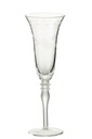 Verre à champagne gravé transparent