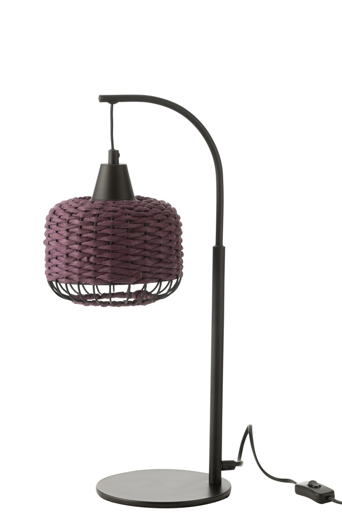 Lampe de table Lanterne Métal Violet