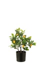 Lemon Tree Pot Artificial Green