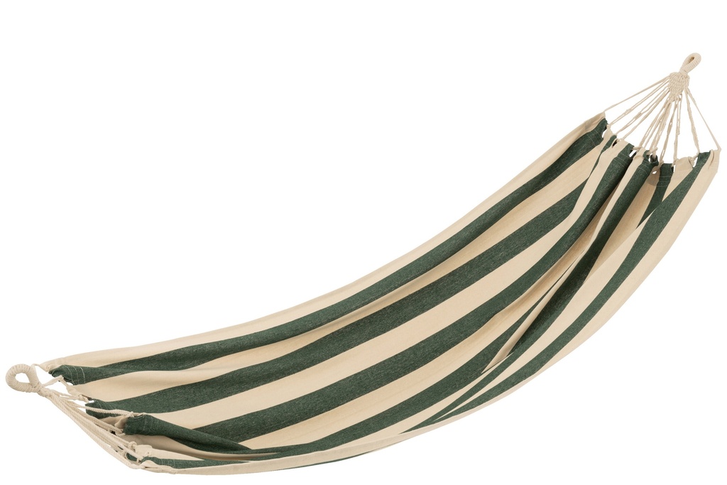 Hamac Grandes Rayures Coton/Polyester Foncé