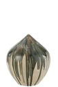 Vase High Paint Céramique Naturel/Vert