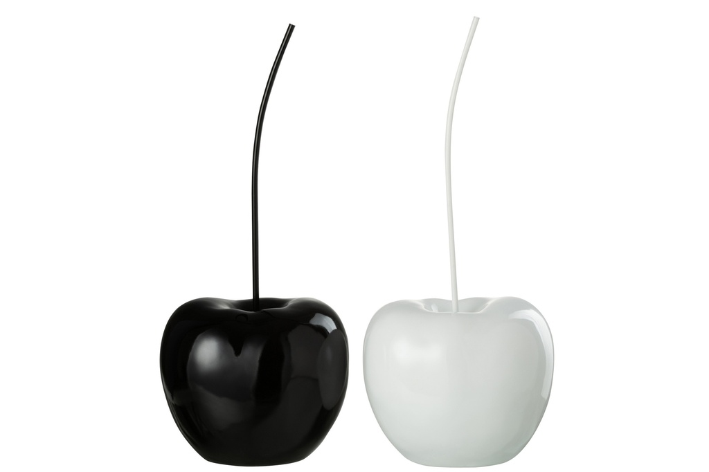 Cherry Resin Shiny White/Black Large