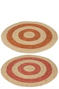 Tapis ronds en feuilles de maïs
