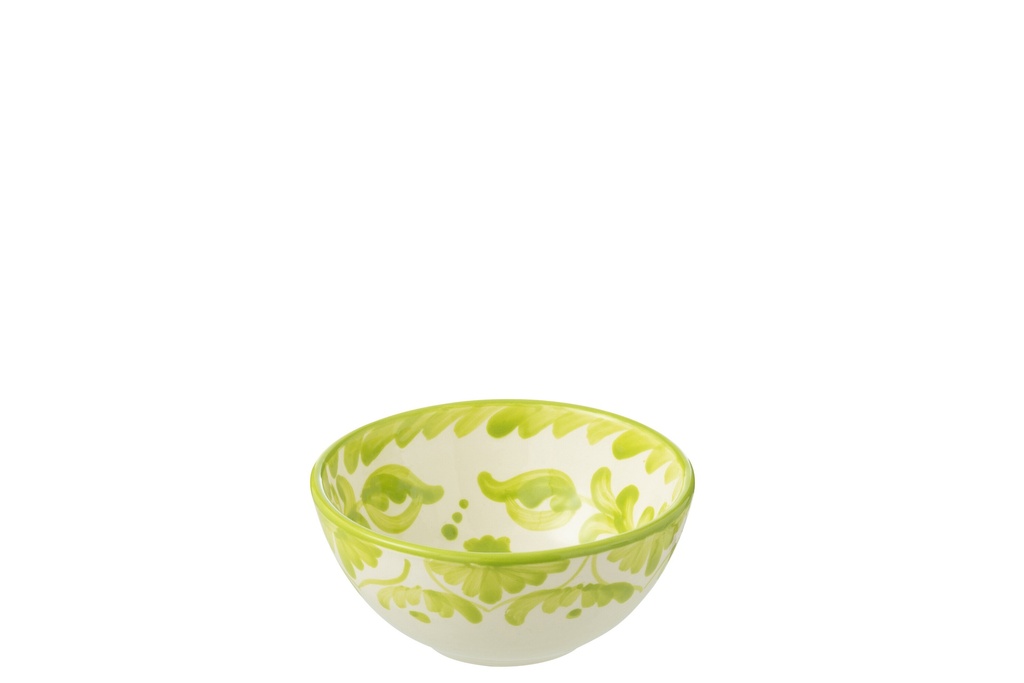 Bowl Granada High Ceramic White/Green
