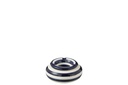 Ashtray Granada Stripes Ceramic White/Cobalto