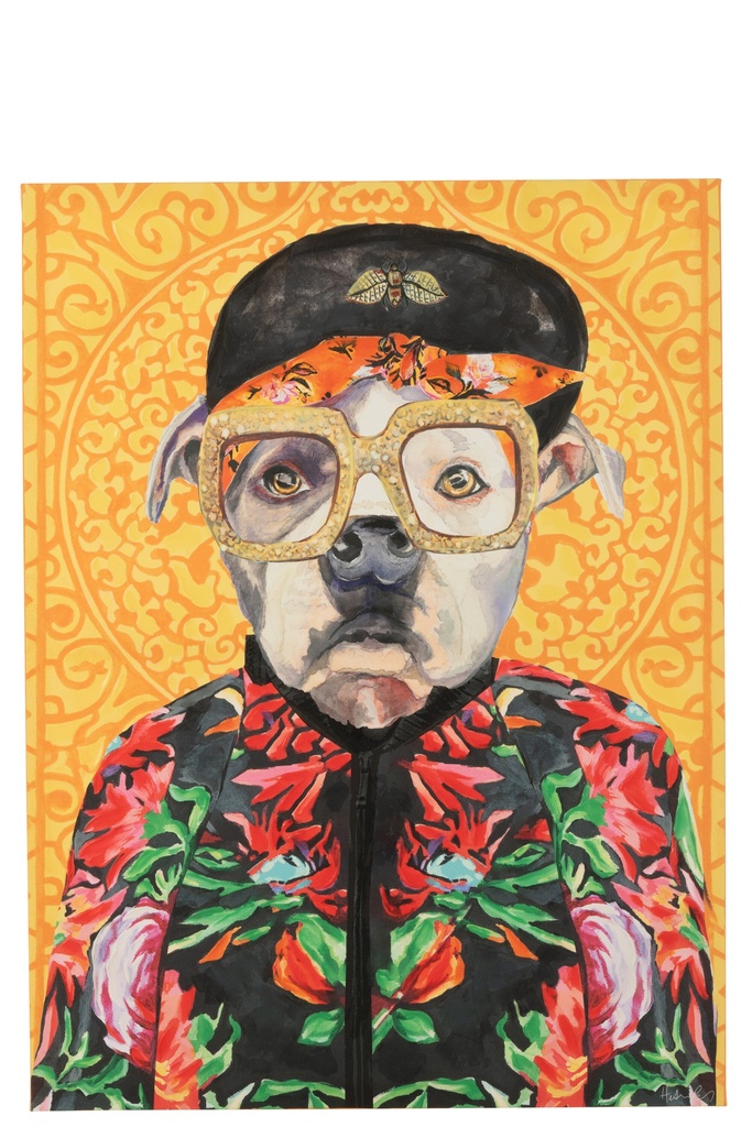 Wall Deco Dog Popart Canvas