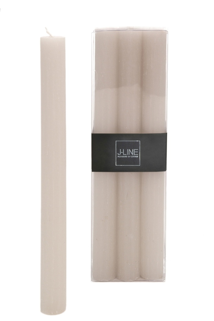 Coffret 6 bougies de table sable