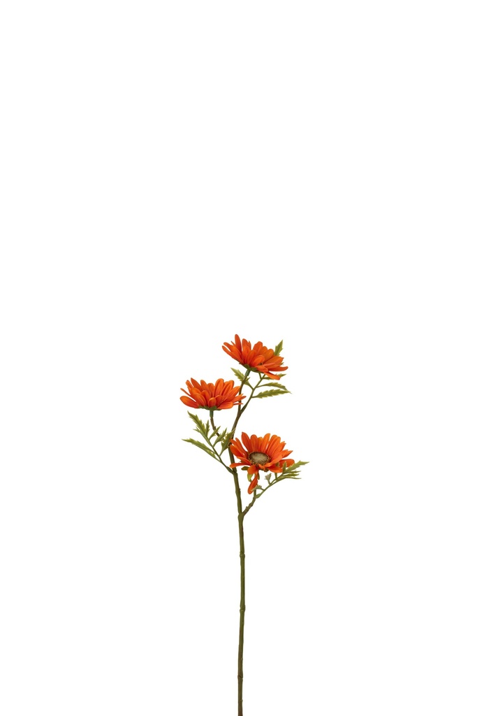 Fleur Marguerite Plastique Orange