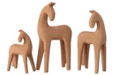 Ensemble de 3 chevaux modernes en résine