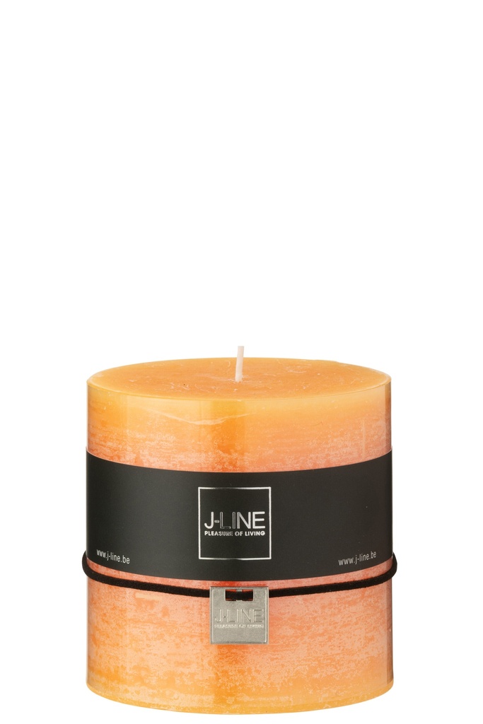 Cylinder Candle Light Orange 64H