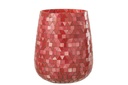 Hurricane Mosaic Triangle Glass Red/Pink
