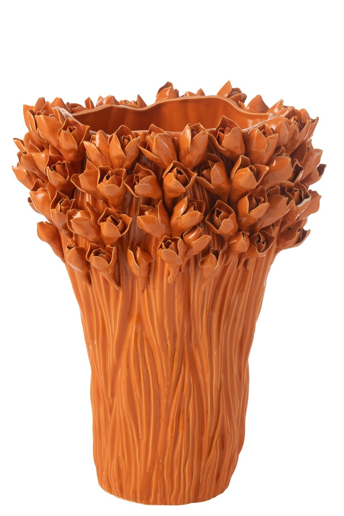 Vase Ambrosia Ceramic Orange Large