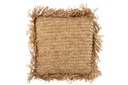 Coussin Carré Raphia Naturel Petit