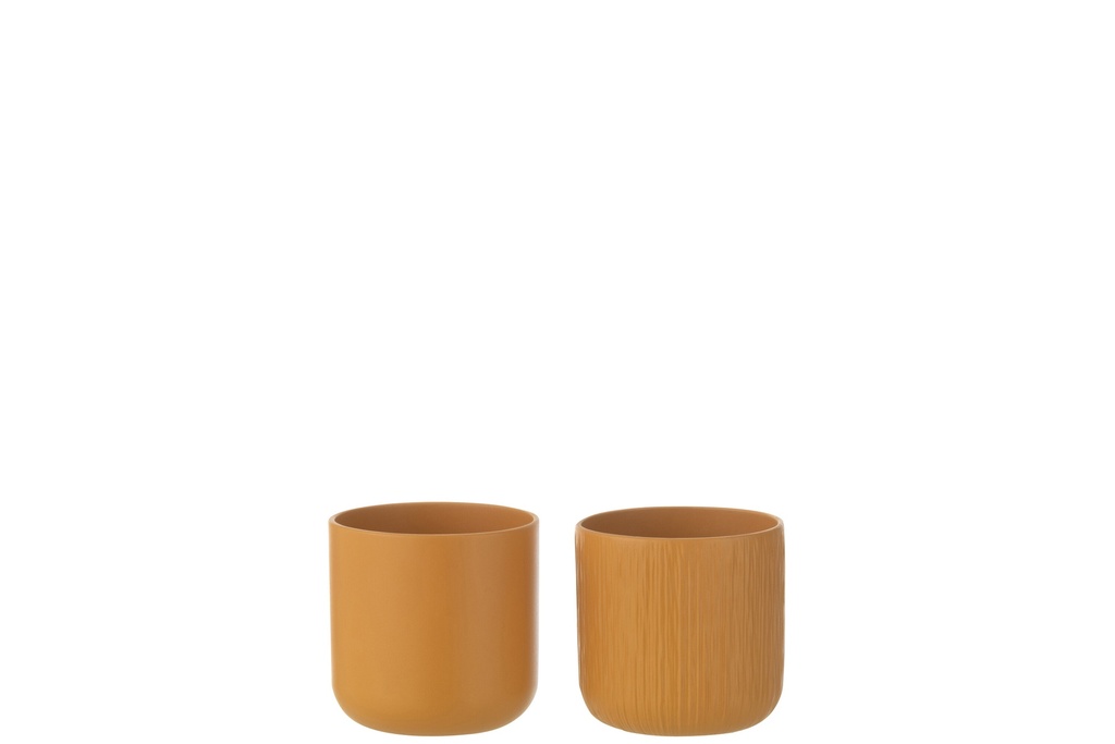 Flowerpot Gen Ceramic Ochre Extra