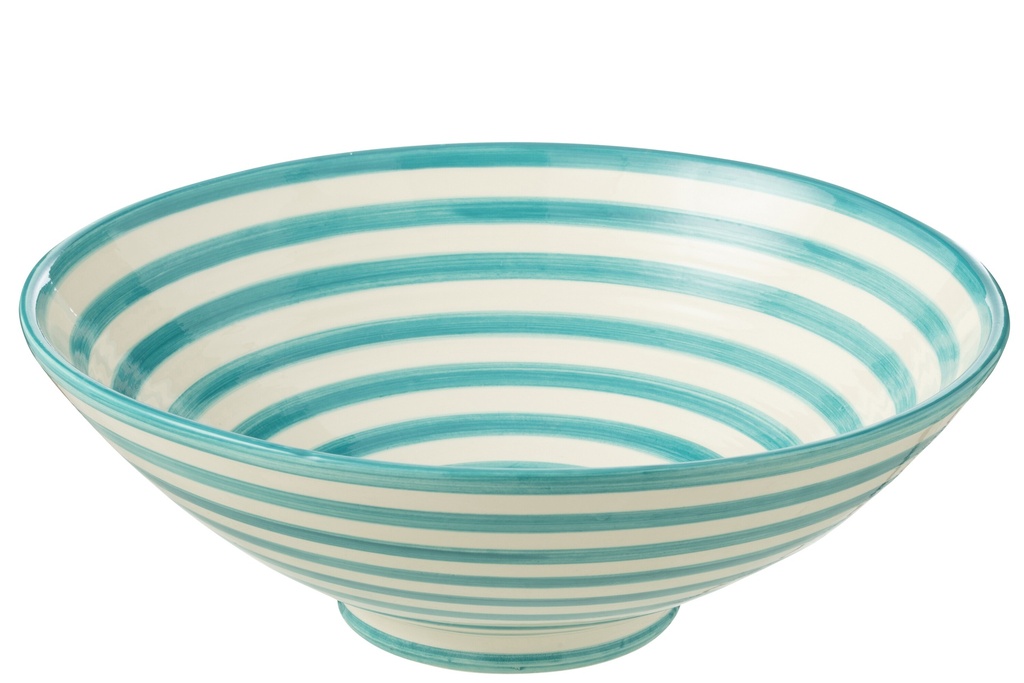Lebrillo Bowl Granada Stripes Ceramic