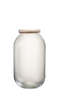 Pot Roxy Décoratif Verre/Liège Transparent