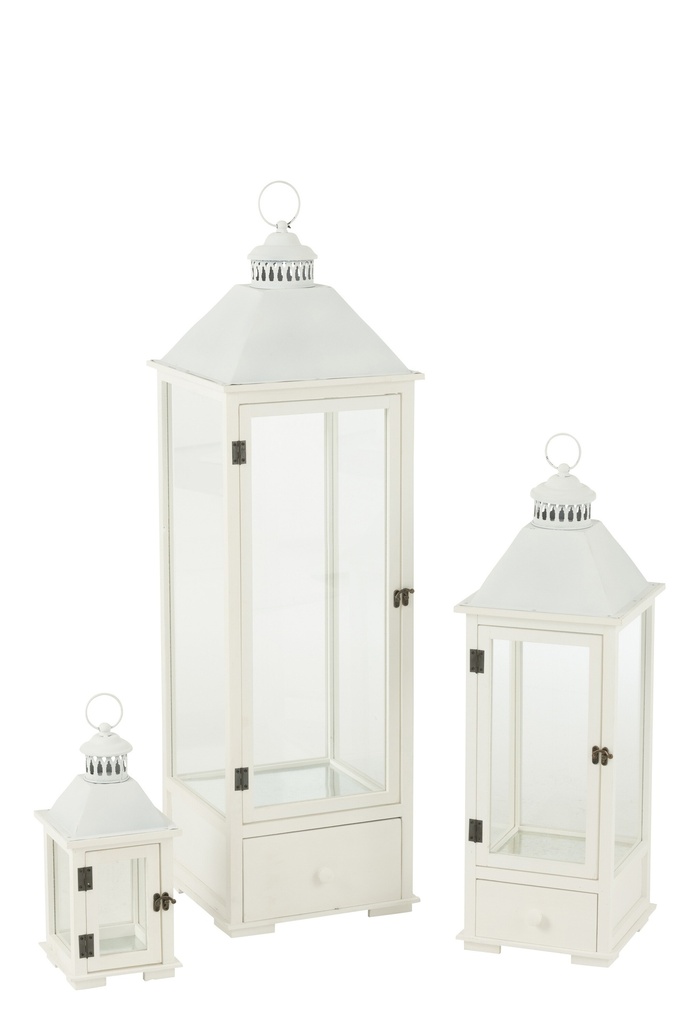 Set Of 3 Lanterns Towers Fir