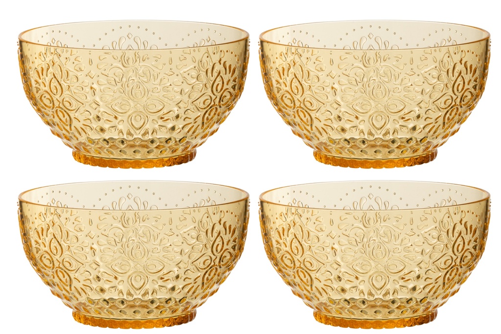 Boîte de 4 bols en plastique