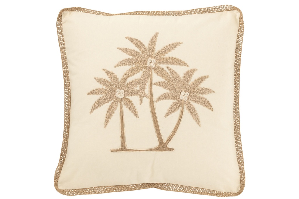 Cushion Square Palm Trees Cotton