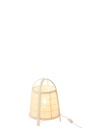 Lampe Rya Coton/Bambou Blanc Petite