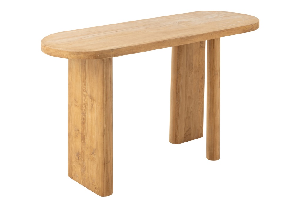 Table en bois de teck naturel