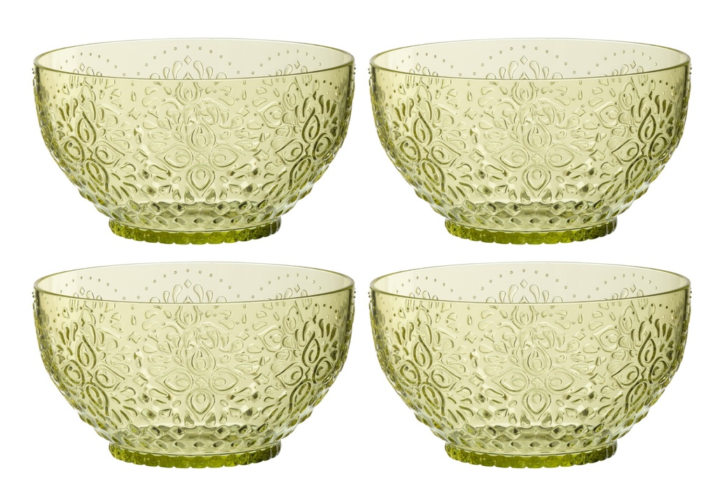 Boîte de 4 bols en plastique
