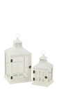 Set Of 2 Lanterns Houses Fir