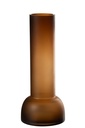 Vase/Bougeoir Yoko Verre Marron Grand