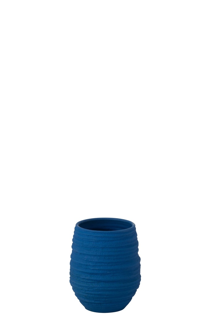 Vase Fiesta Céramique Bleu Petit