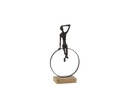 Lady On Ring Stand Resin/Iron