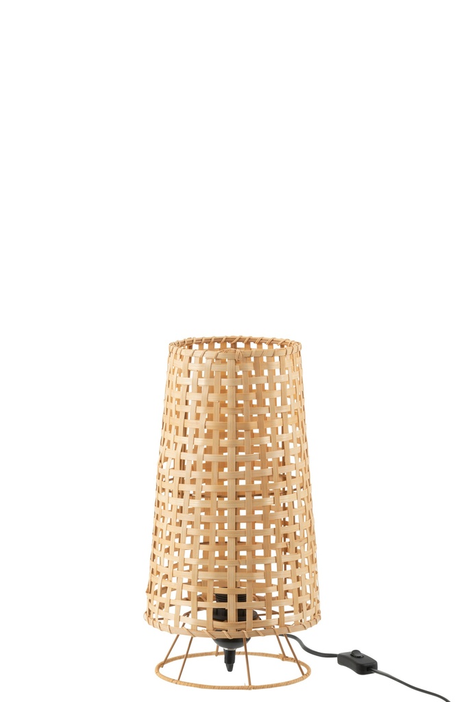 Lampadaire Lena en rotin naturel