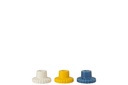 Candle Holder Lines Porcelain Mix