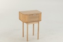 Night Table Rounded MDF/Pine Wood