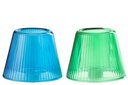 Tealight Holder Hat Glass Blue/Green