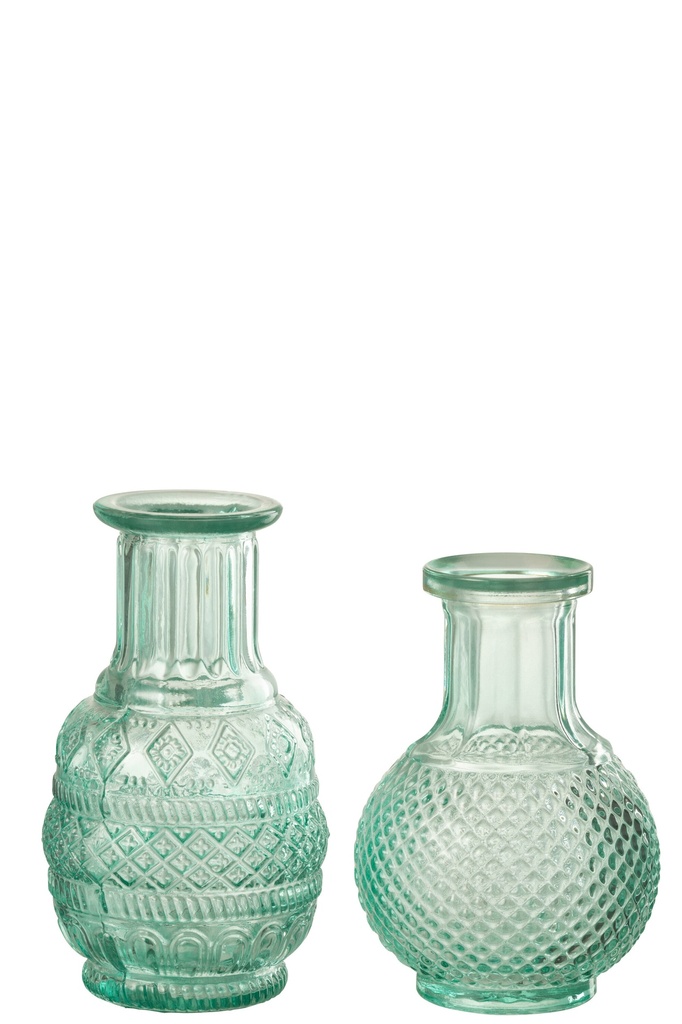 Vase Kano Glass Aqua Assortment