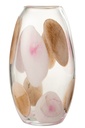 Vase Momo Verre Rose/Marron Grand