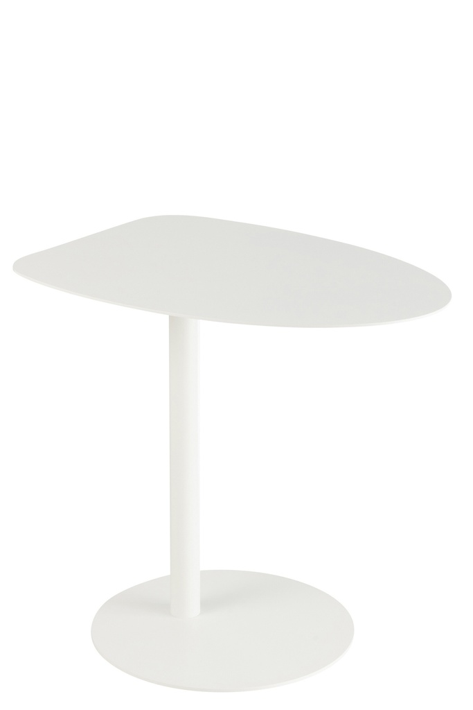 Table d'appoint Ice Metal Blanc