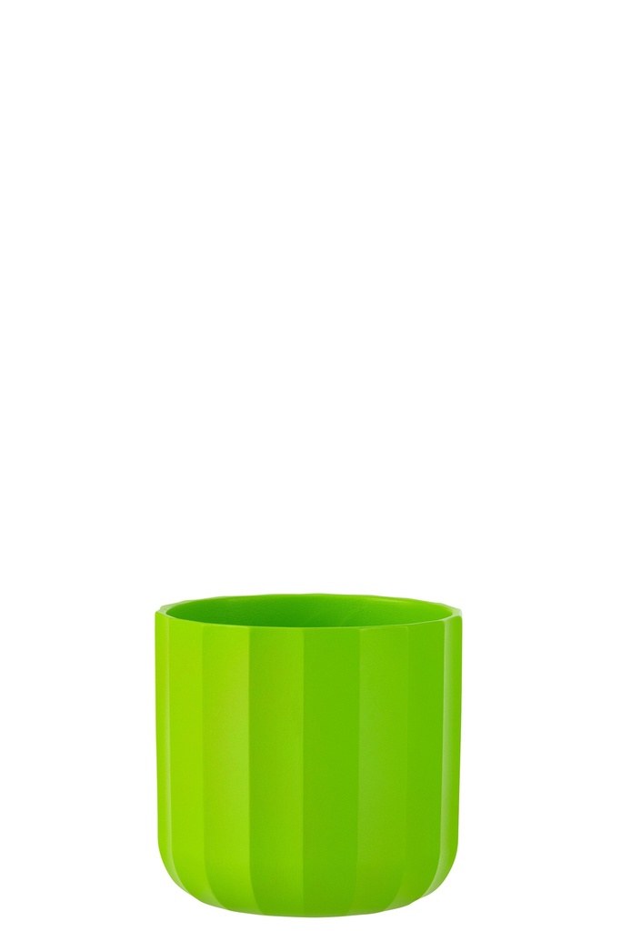Flowerpot Summer Ceramic Green Medium