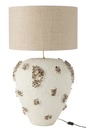 Lampe + Abat-jour Jilly Terracotta Blanc/Marron