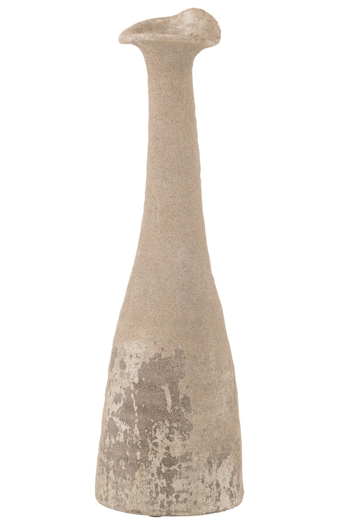 Vase Antique Céramique Naturel Grand