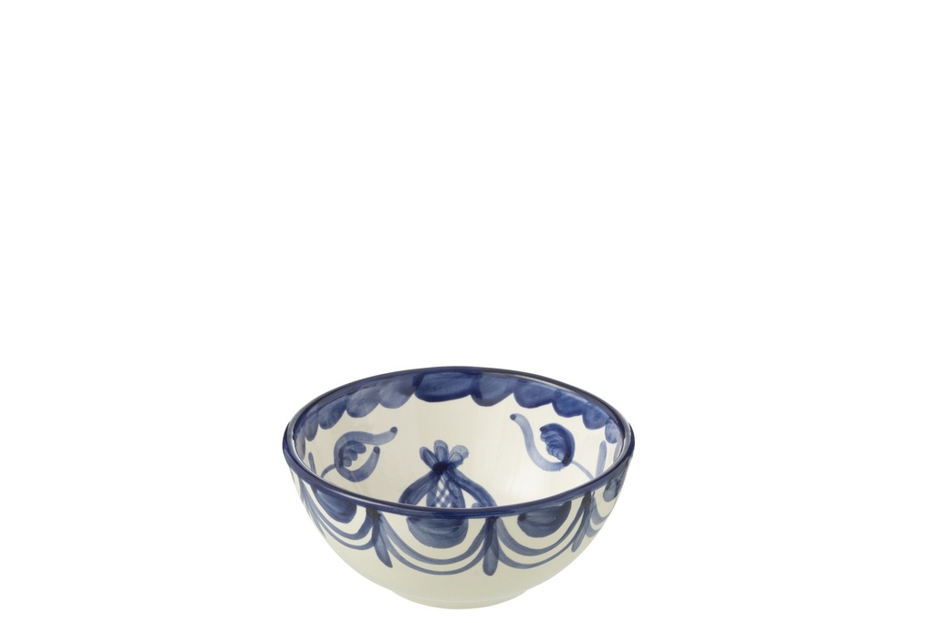 Bowl Granada High Ceramic White/Cobalto