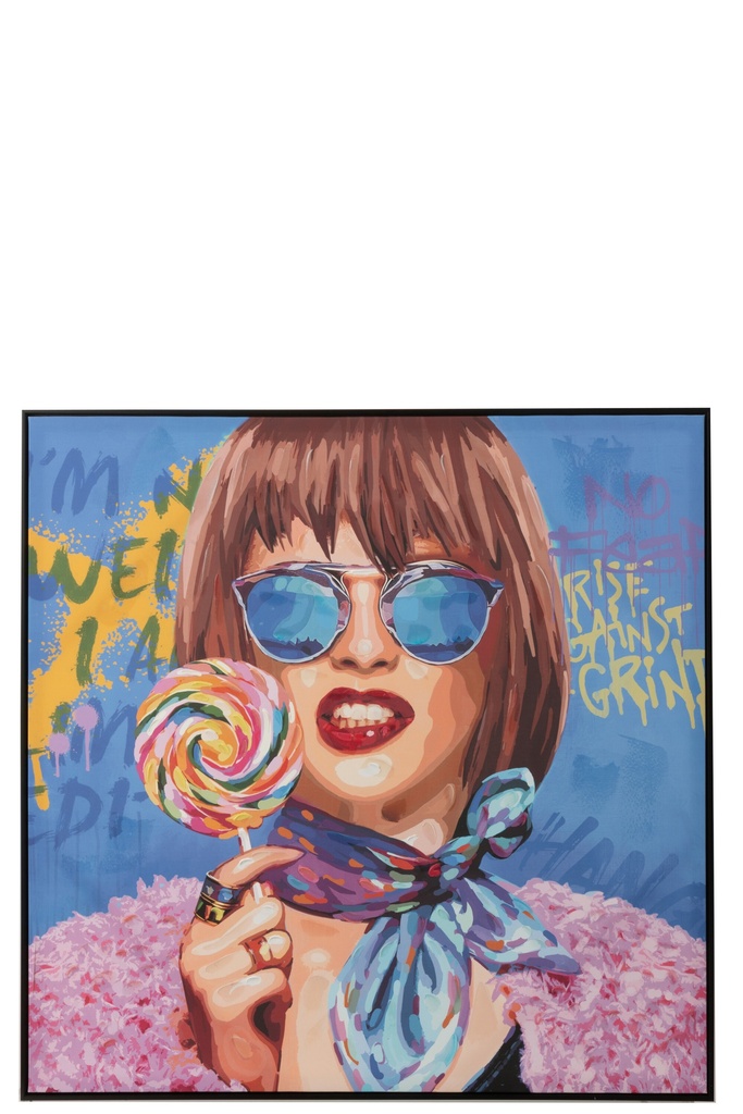 Décoration murale Graffiti Femme Lolly