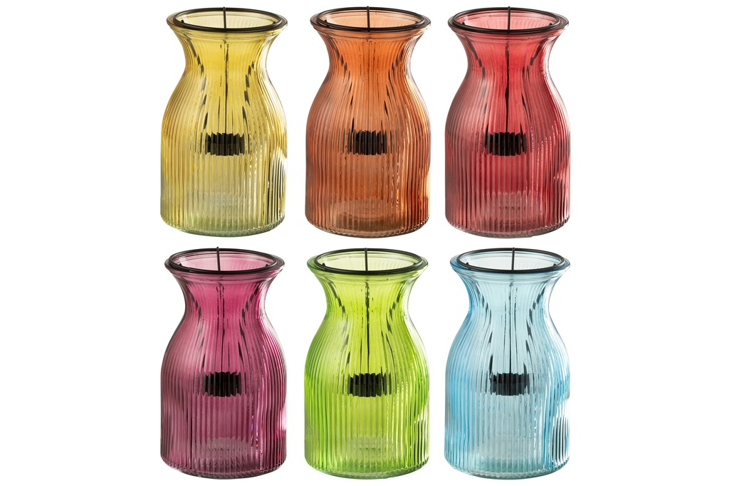 Tealight Holder Popa Glass Mix