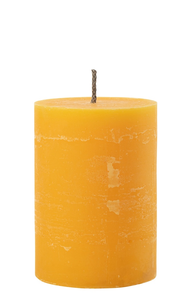 Bougie pilier d'extérieur en paraffine jaune